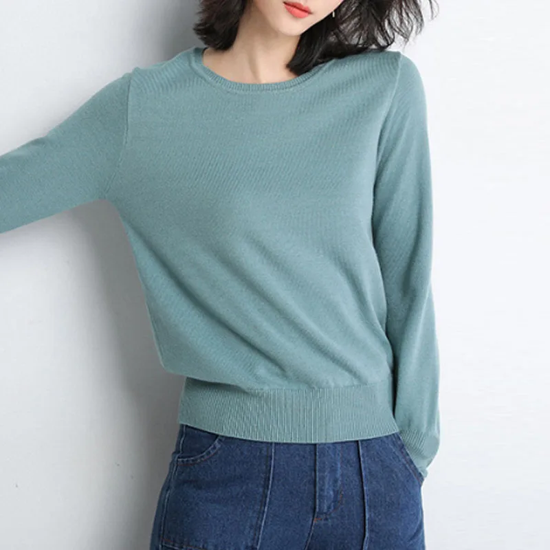 Sueter Feminino Fashion Long Sleeve Black Knitted Sweater Women Pullovers O-Neck Knit Sweater Pullover Women Tops Knitwears Q996
Sueter Feminino Fashion Long Sleeve Black Knitted Sweater Women Pullovers O-Neck Knit Sweater Pullover Women Tops Knitwears Q996