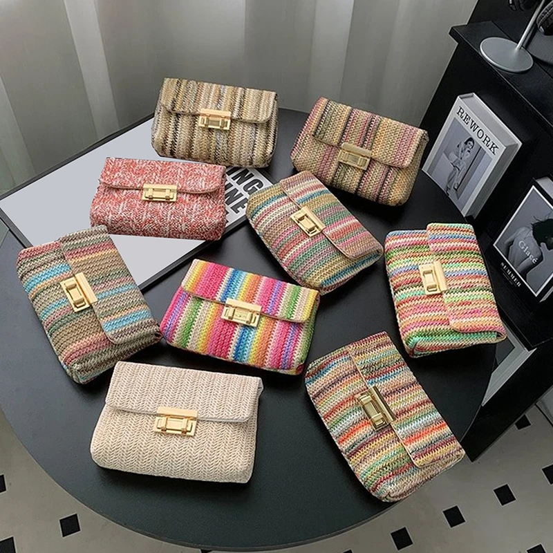 Vintage New Weaving Versatile Fashionable Portable Color Small Square Bag Single Shoulder Crossbody Bag
Vintage New Weaving Versatile Fashionable Portable Color Small Square Bag Single Shoulder Crossbody Bag