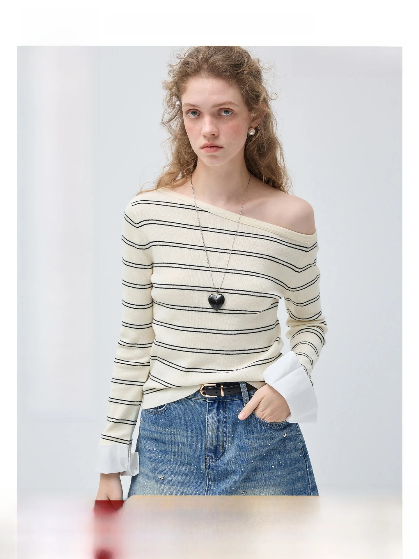 VEGA CHANG Women's Woolen Striped T-irt Spring oulder Baring Top Korean Sle Straight Cut Long Sve Breathable Casual ...
VEGA CHANG Women's Woolen Striped T-irt Spring oulder Baring Top Korean Sle Straight Cut Long Sve Breathable Casual ...