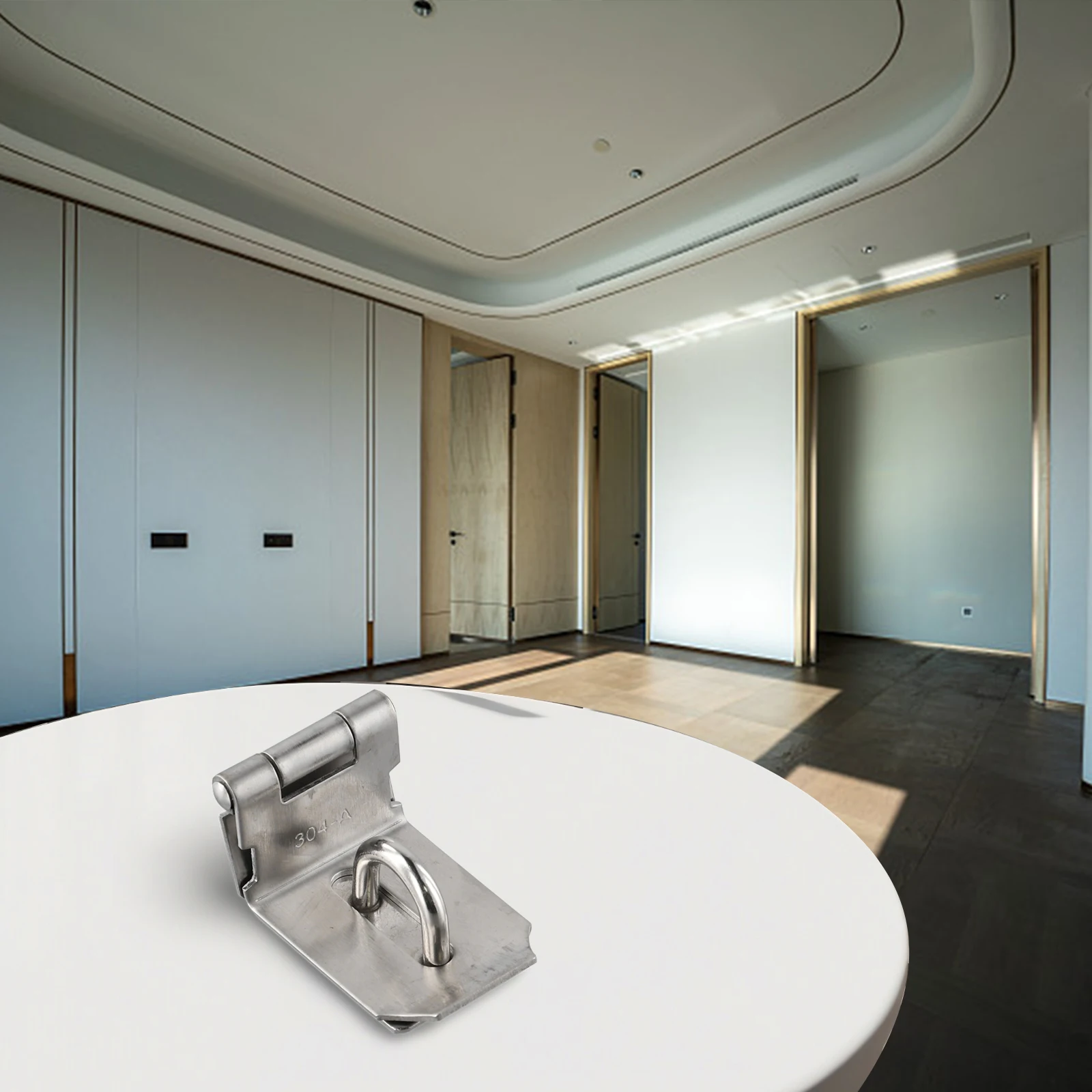 Drawer Door Padlock Plate Gate Latch Lock Security Silver Bedrooms Cabinet Cupboards Hasp Home Stainless Steel
Drawer Door Padlock Plate Gate Latch Lock Security Silver Bedrooms Cabinet Cupboards Hasp Home Stainless Steel