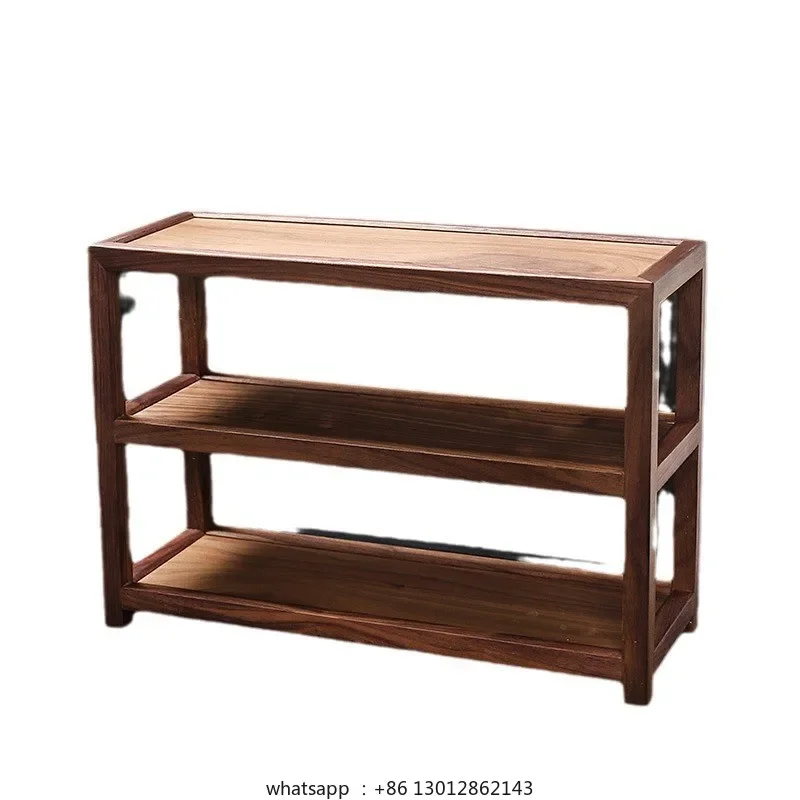 Tea set storage rack Solid wood multi-layer shelf
Tea set storage rack Solid wood multi-layer shelf