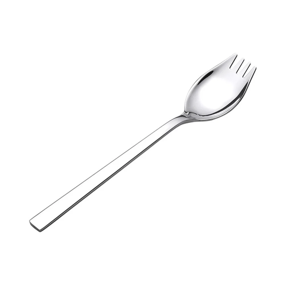Stainless Steel Salad Handle Spork Cream Spoon Long Handle Spork Silverware Kitchen Utensils Easy Stainless Steel Spoon Clean
Stainless Steel Salad Handle Spork Cream Spoon Long Handle Spork Silverware Kitchen Utensils Easy Stainless Steel Spoon Clean
