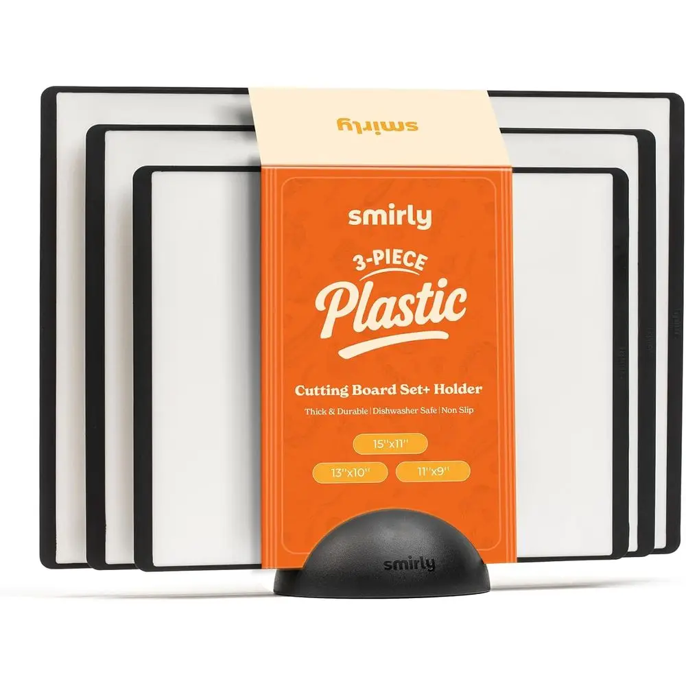 3-Piece Non-Slip Dishwasher Safe Chopping Boards Set
3-Piece Non-Slip Dishwasher Safe Chopping Boards Set