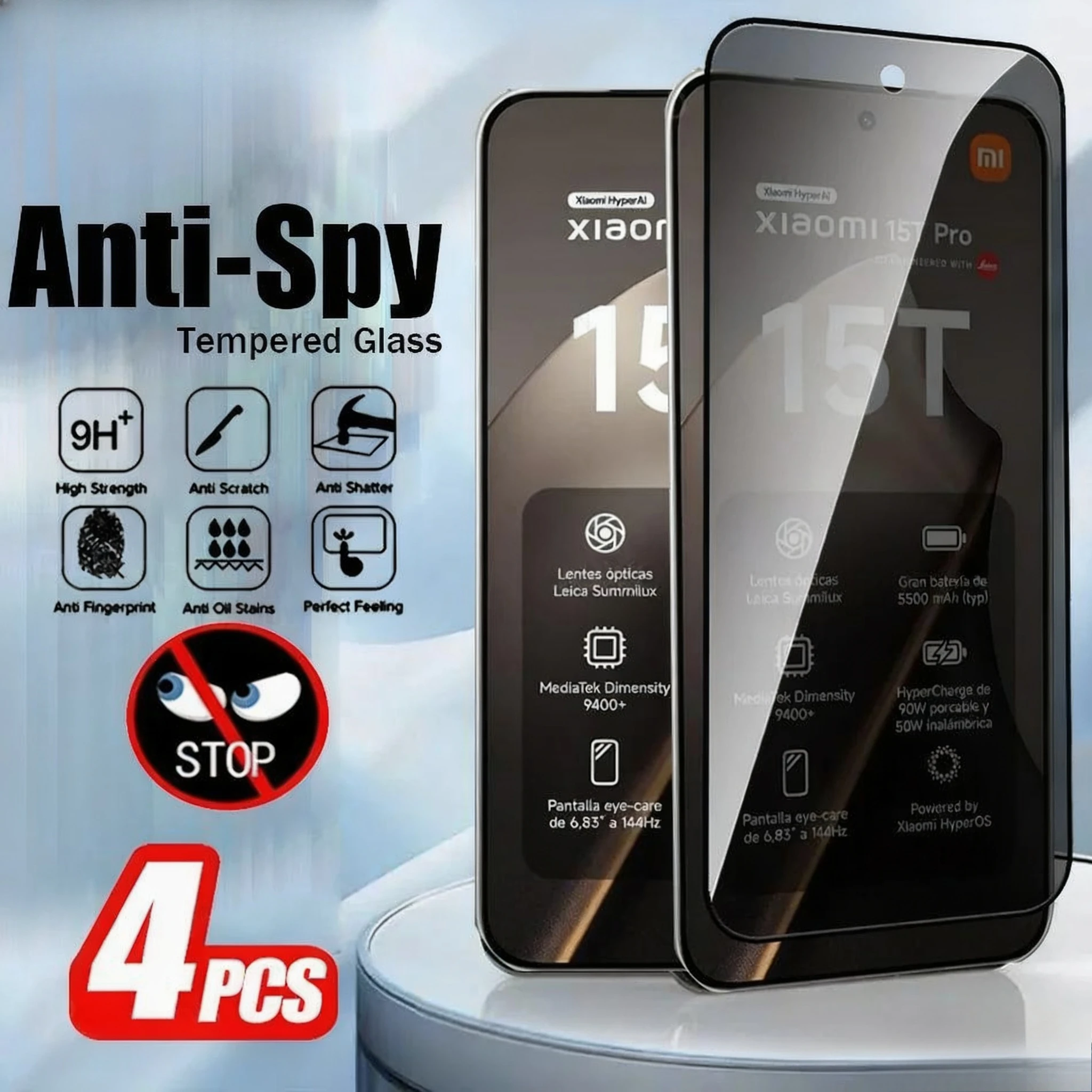 15TPro Glass 4Pcs for Xiaomi 15T Pro 5G Privacy Tempered Glass Xiaomi15T Xiaomi15TPro Mi 15 T Anti-Spy/Peeping Screen Protector
15TPro Glass 4Pcs for Xiaomi 15T Pro 5G Privacy Tempered Glass Xiaomi15T Xiaomi15TPro Mi 15 T Anti-Spy/Peeping Screen Protector