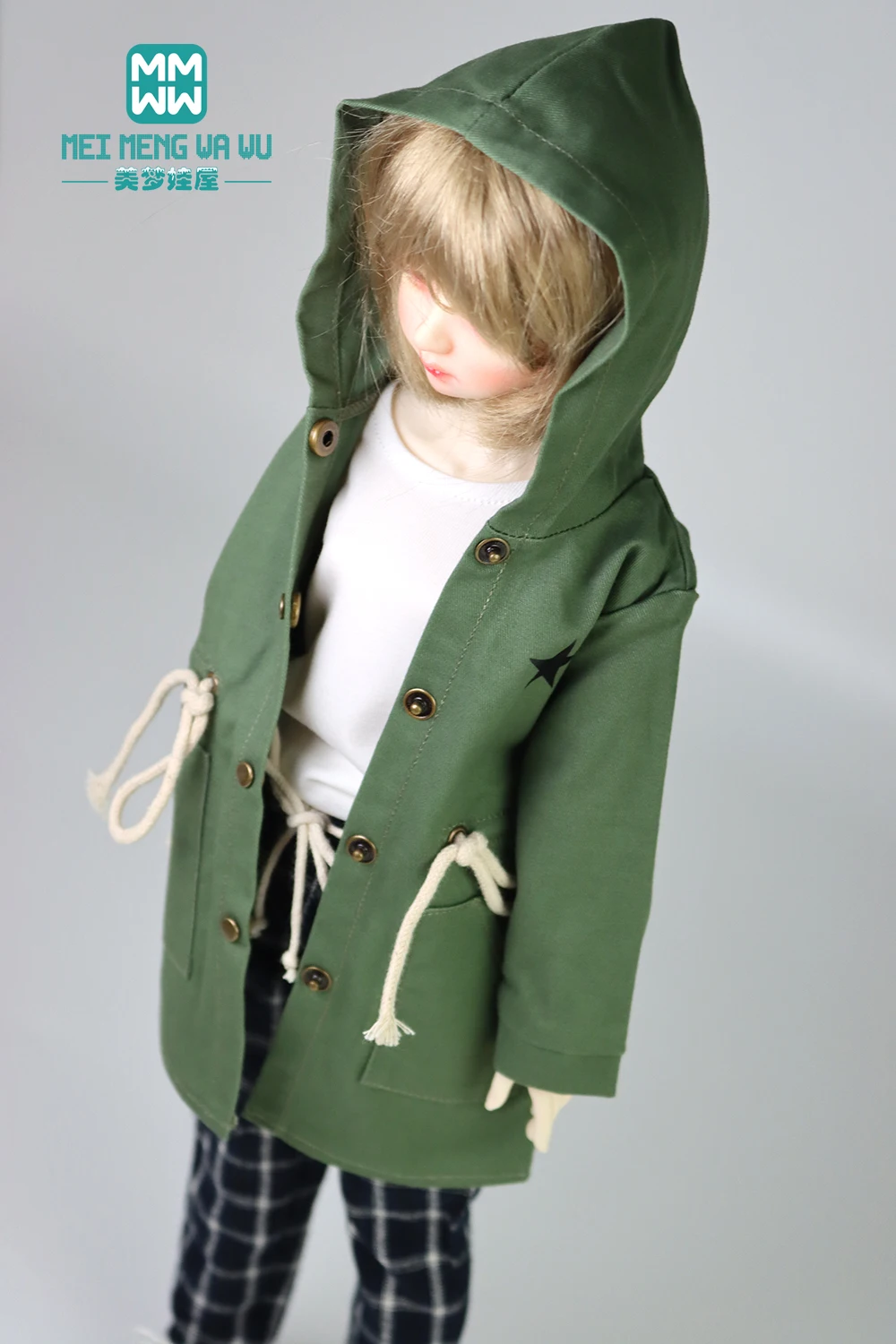 Подходит для куклы 1/4 BJD, одежда MSD, игрушка, перемещение суставов, кукла, модная куртка с капюшоном, игрушки в подарок
Подходит для куклы 1/4 BJD, одежда MSD, игрушка, перемещение суставов, кукла, модная куртка с капюшоном, игрушки в подарок