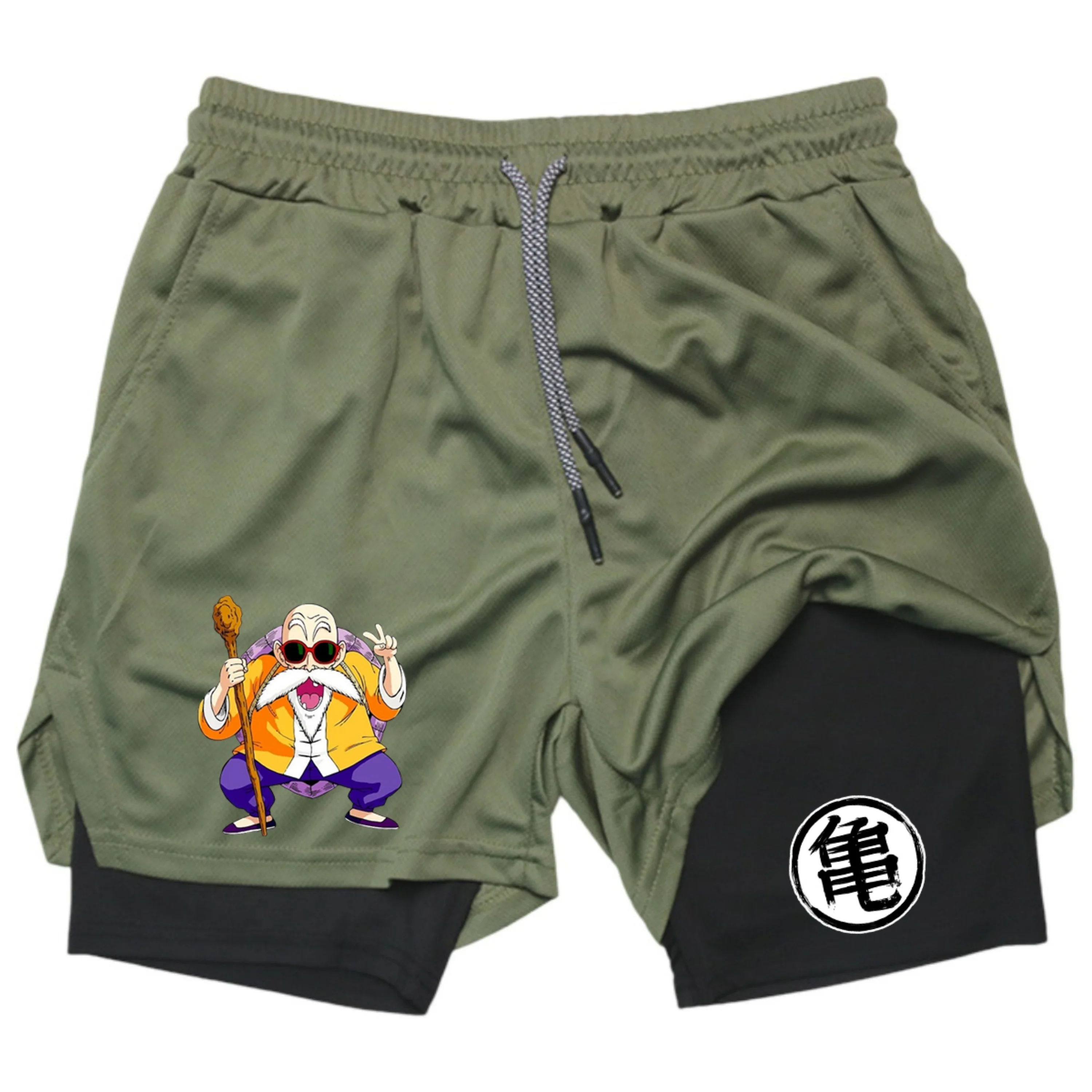 Anime-style double-layer shorts, short men's sport pants (with printed patterns, suitable for wearing during gym workouts), quic
Anime-style double-layer shorts, short men's sport pants (with printed patterns, suitable for wearing during gym workouts), quic