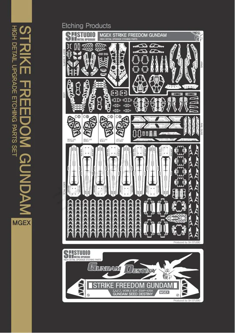 Etching Sheet MXM SH STUDIO MGEX 1/100 STRIKE FREEDOM Assault Freedom Organism 3D Printer Parts
Etching Sheet MXM SH STUDIO MGEX 1/100 STRIKE FREEDOM Assault Freedom Organism 3D Printer Parts