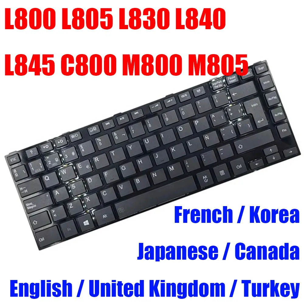 KR US FR CA TR JP UK Laptop Keyboard For Toshiba For Satellite L800 L805 L830 L840 L845 C800 M800 M805 MP-11B36GB-356 Black 
KR US FR CA TR JP UK Laptop Keyboard For Toshiba For Satellite L800 L805 L830 L840 L845 C800 M800 M805 MP-11B36GB-356 Black