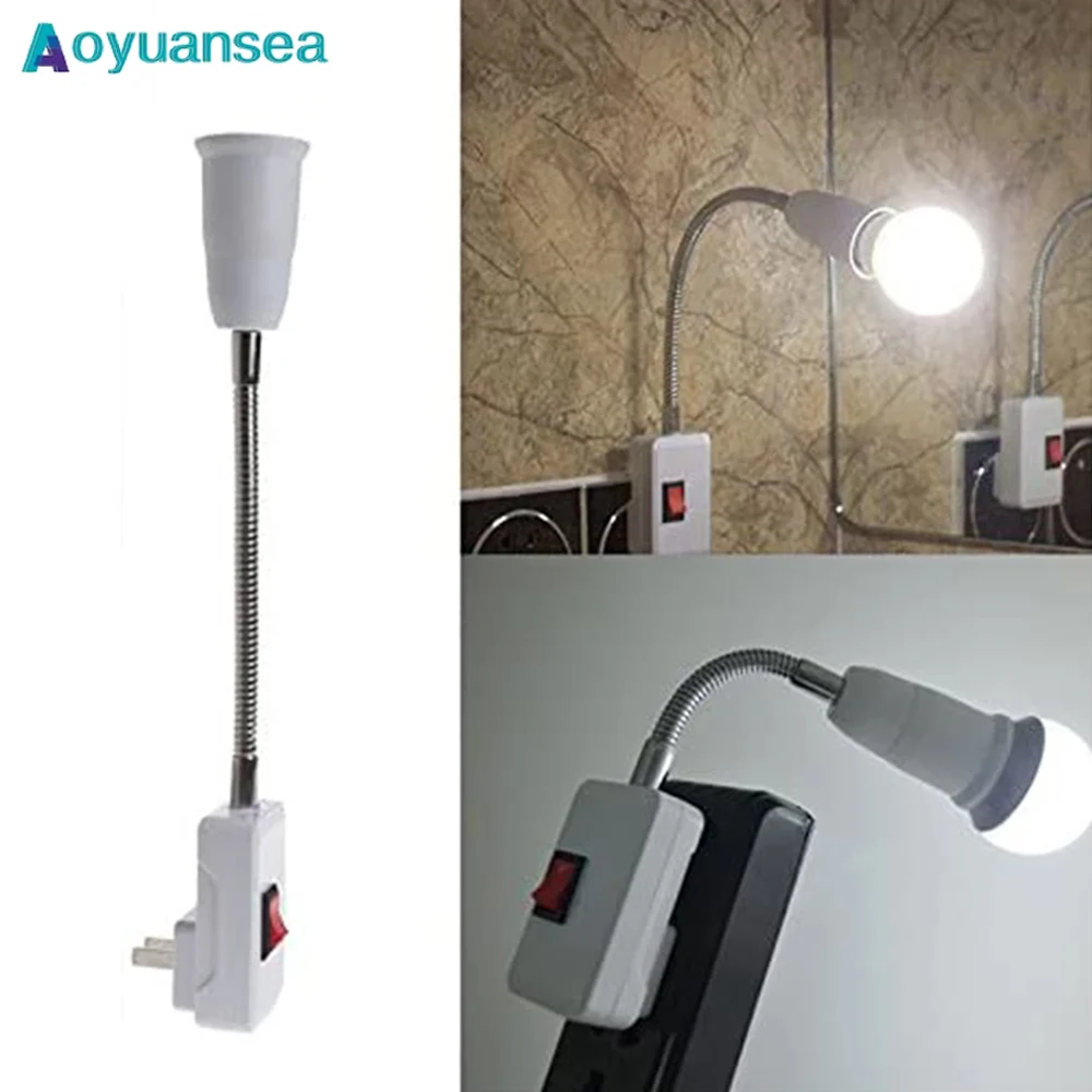 Aoyuansea Adjustable E27 110V 220V LED Bulb Socket Lamp Holder Rotating Base Flexible Bend EU US UK Plug Converter Adapter
Aoyuansea Adjustable E27 110V 220V LED Bulb Socket Lamp Holder Rotating Base Flexible Bend EU US UK Plug Converter Adapter
