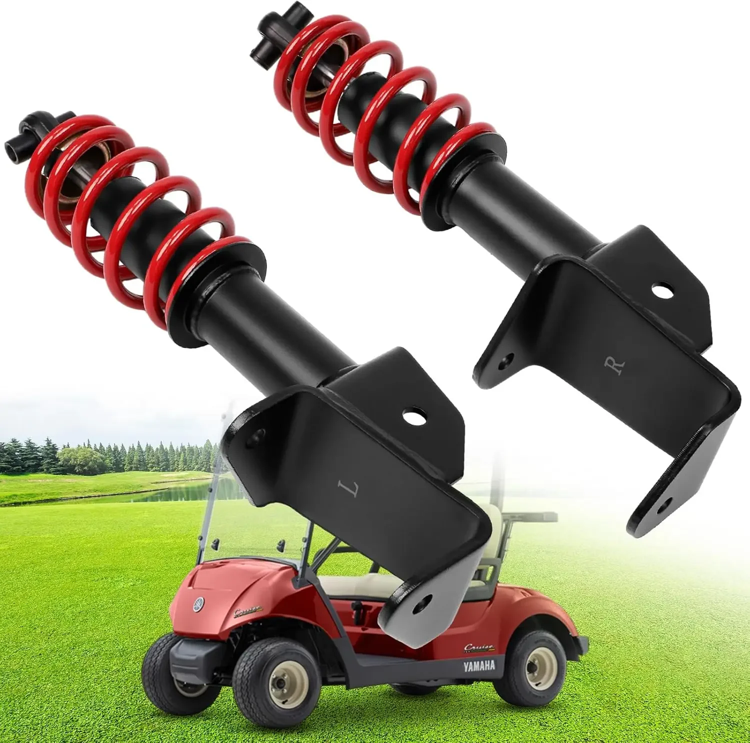 Front Shocks Absorbers Set Fit Golf Cart 2007 2016 Passenger Driver Side OEM JW2 F3390 00 00 JW2 F3350 00 Red
Front Shocks Absorbers Set Fit Golf Cart 2007 2016 Passenger Driver Side OEM JW2 F3390 00 00 JW2 F3350 00 Red