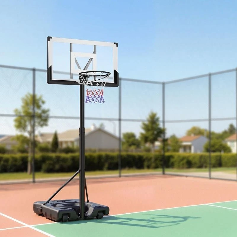 Portable Basketball Stand, 10 ft Height Adjustment Basketball Hoop & Goal, Portable Basketballs Hoop with 48 inch PC Backboard & Wheels for Kids, Teens, Adults in Driveways, Pools, Schools
Portable Basketball Stand, 10 ft Height Adjustment Basketball Hoop & Goal, Portable Basketballs Hoop with 48 inch PC Backboard & Wheels for Kids, Teens, Adults in Driveways, Pools, Schools