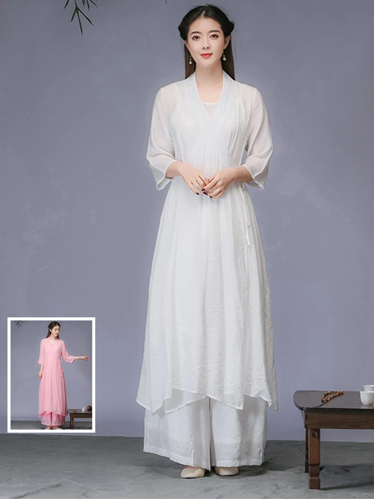 Шикарный повседневный комплект с v-образным вырезом и поясом Dr, свободные широкие брюки, комплект из футболки, женские длинные брюки из хлопчатобумажной ткани
Шикарный повседневный комплект с v-образным вырезом и поясом Dr, свободные широкие брюки, комплект из футболки, женские длинные брюки из хлопчатобумажной ткани