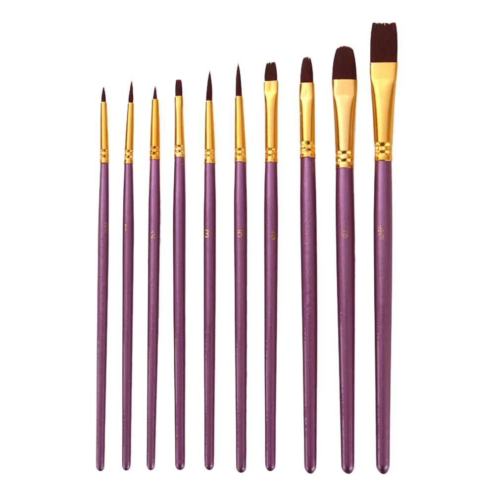 10pcs Professional Paintbrush Set Watercolor Brushes Lightweight Travel Tools Acrylic Oil Pens Accessories Perfect Gift
10pcs Professional Paintbrush Set Watercolor Brushes Lightweight Travel Tools Acrylic Oil Pens Accessories Perfect Gift
