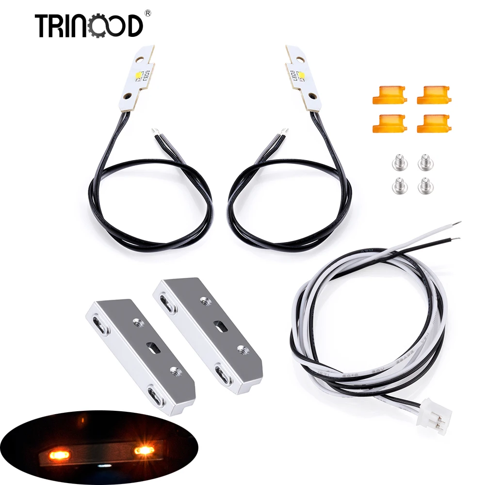 TRINOOD 1 Pair Metal Foot Lamp /Foot Pedal Turn Signal Light for 1/14 Tamiya 770S 56368/56371 RC Truck Car Upgrade Accessories
TRINOOD 1 Pair Metal Foot Lamp /Foot Pedal Turn Signal Light for 1/14 Tamiya 770S 56368/56371 RC Truck Car Upgrade Accessories