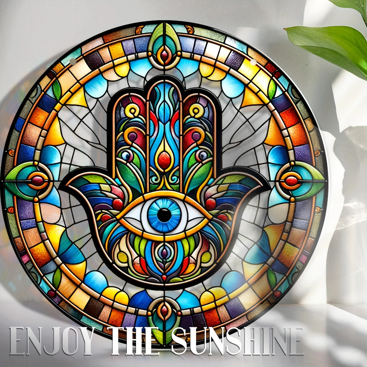 Guardian Hand Suncatcher,Islam Decor,Hamsa Stained Window Hangings,Hamsa Suncatchers For Windows Amulet Meditation Home Decor
Guardian Hand Suncatcher,Islam Decor,Hamsa Stained Window Hangings,Hamsa Suncatchers For Windows Amulet Meditation Home Decor