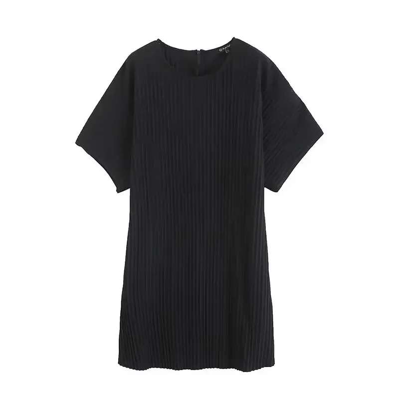 Women's Dress 2023 Chic Fashion Casual Joker Pleated Design Long Dress Retro Short-sleeved Women's Dress Vestidos
Women's Dress 2023 Chic Fashion Casual Joker Pleated Design Long Dress Retro Short-sleeved Women's Dress Vestidos