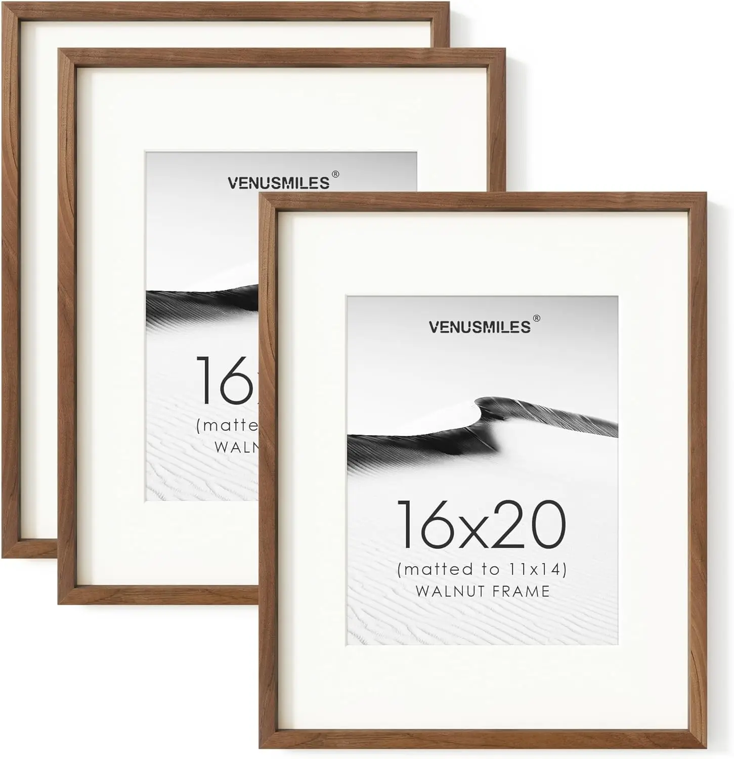 16 x 20 Picture Frame Set of 3, USA-Sourced Natural Walnut Wood Photo Collage Frame with HD Tempered Glass, Modern Simple 16x20
16 x 20 Picture Frame Set of 3, USA-Sourced Natural Walnut Wood Photo Collage Frame with HD Tempered Glass, Modern Simple 16x20