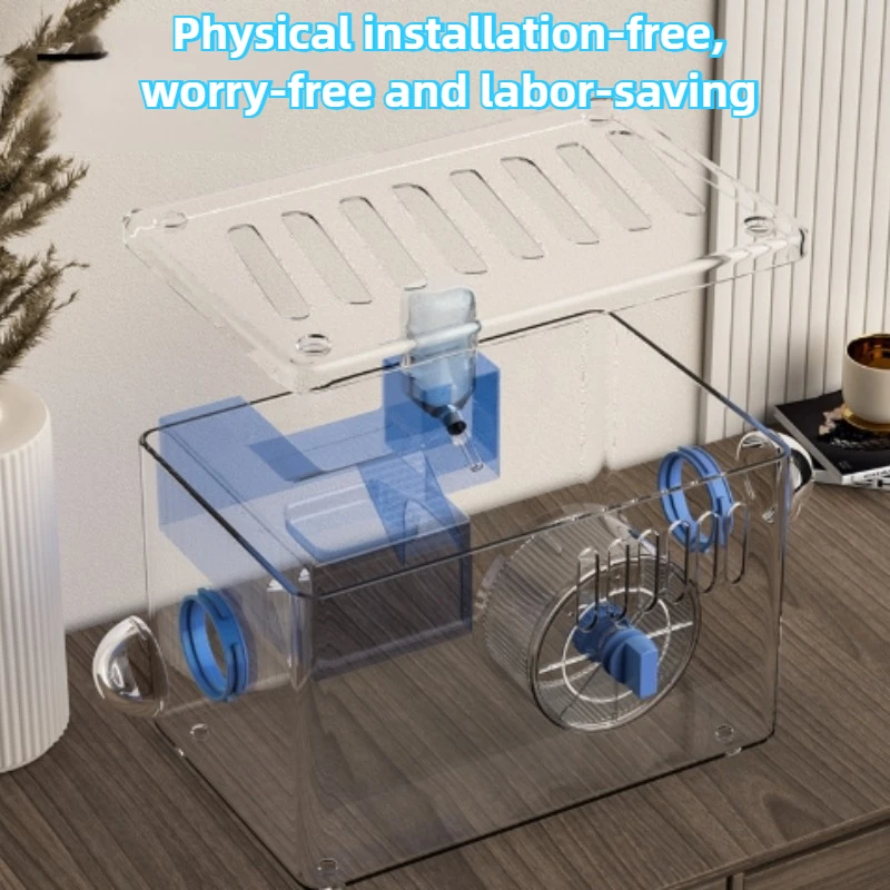 Hamster Cage Transparent Hamster Nest Breathable and Ventilated Integrated Luxury Multifunctional Hamster Product Small Animals
Hamster Cage Transparent Hamster Nest Breathable and Ventilated Integrated Luxury Multifunctional Hamster Product Small Animals