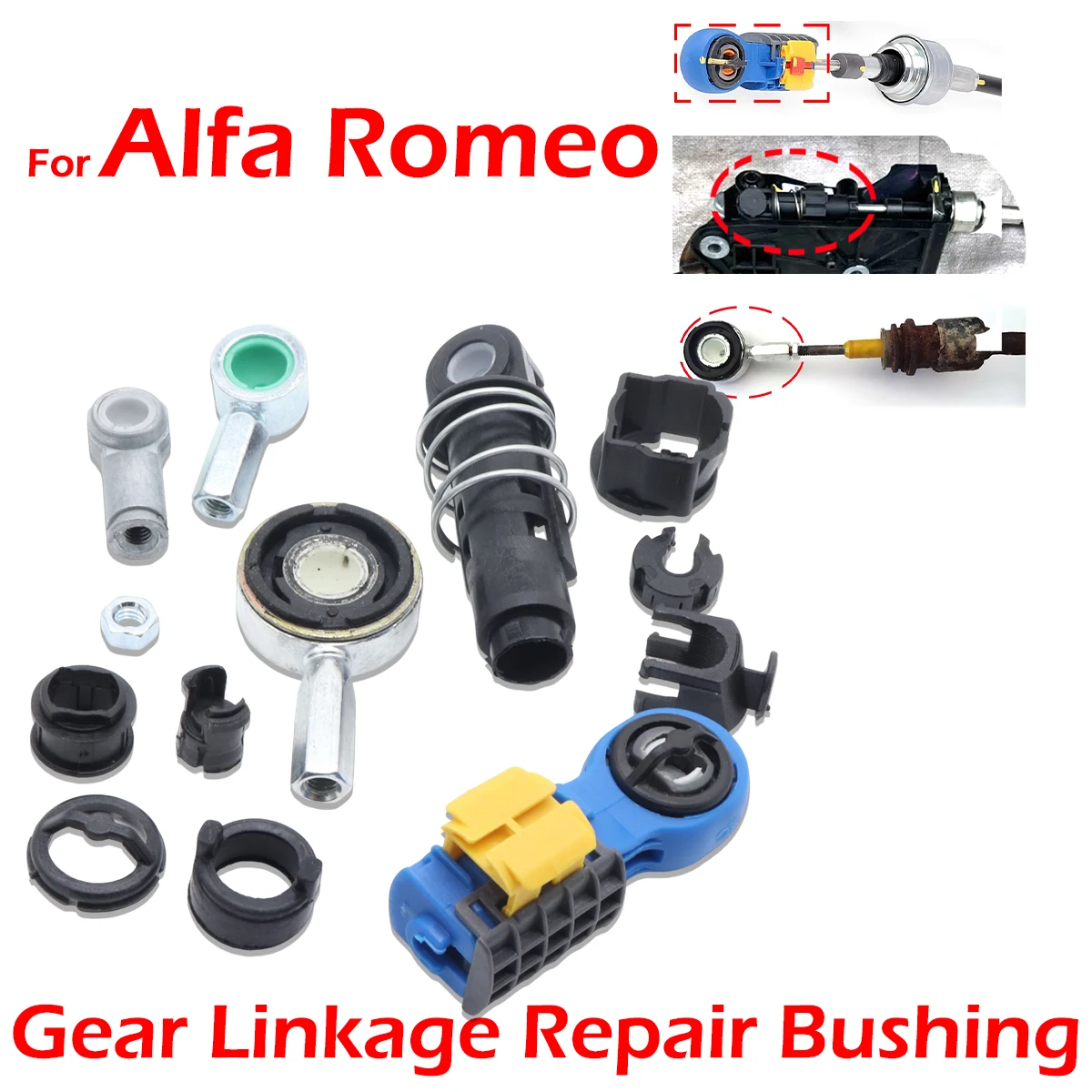 MT Transmission Gear Shift Cable Linkage Bush Shifter Lever End Rod Bushing For Alfa Romeo 145 146 147 GT 156 166 GTV Giulietta
MT Transmission Gear Shift Cable Linkage Bush Shifter Lever End Rod Bushing For Alfa Romeo 145 146 147 GT 156 166 GTV Giulietta
