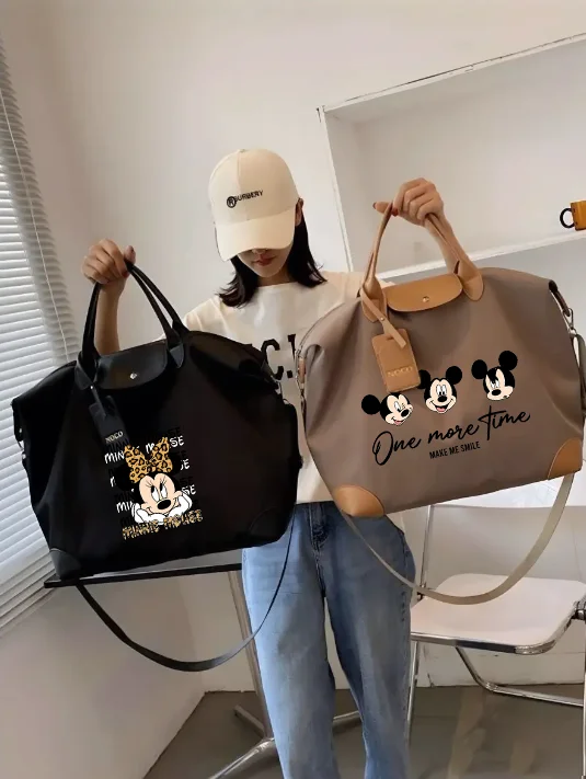 Disney Mickey Minnie Luggage Bag Ladies Travel Bag Large Capacity Girl Handbag Waterproof Fashion Gym Package Shoulderbag Gifts
Disney Mickey Minnie Luggage Bag Ladies Travel Bag Large Capacity Girl Handbag Waterproof Fashion Gym Package Shoulderbag Gifts