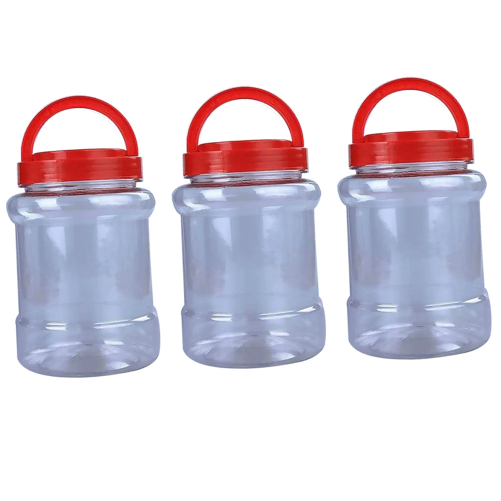 3Pcs Food Grade Plastic Storage Containers Airtight Sealed Jars for Kitchen Snack Grains Staples Preservation
3Pcs Food Grade Plastic Storage Containers Airtight Sealed Jars for Kitchen Snack Grains Staples Preservation