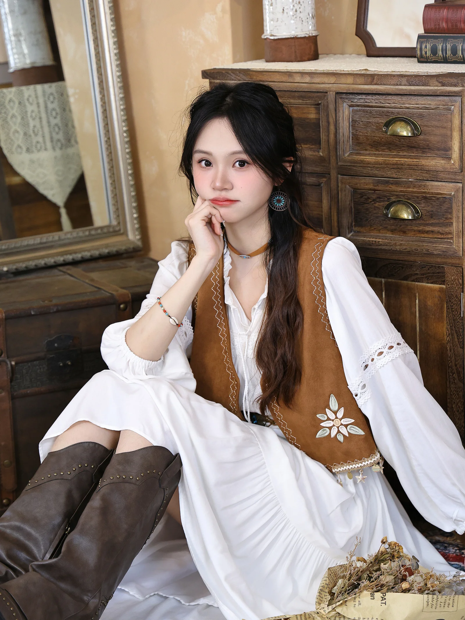 n Sle Embroidered Jaet Travel Holiday Faion Vest Комплект с юбкой Sweet Eighteen Eth Wind Верхняя одежда ort Sve
n Sle Embroidered Jaet Travel Holiday Faion Vest Комплект с юбкой Sweet Eighteen Eth Wind Верхняя одежда ort Sve