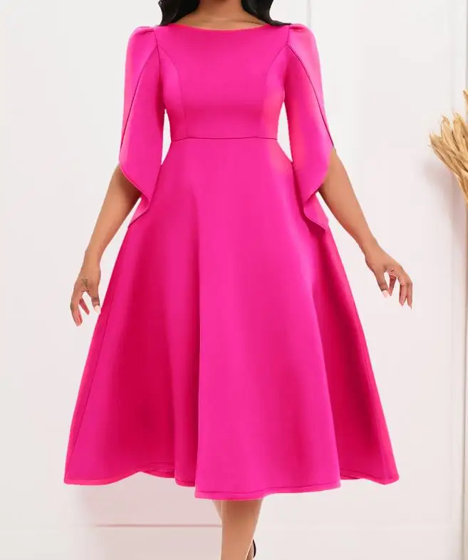 Women Elegant Dress 2024 Spring Summer Latest Solid Color Zipper Long Sleeve Large Swing Skirt High Waist Medium Length Skirt
Women Elegant Dress 2024 Spring Summer Latest Solid Color Zipper Long Sleeve Large Swing Skirt High Waist Medium Length Skirt