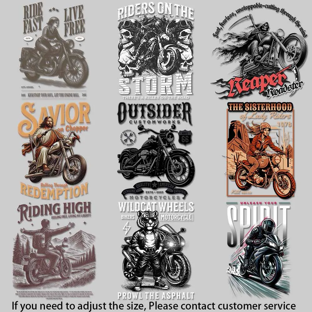 Острые байкерские теплопередающие виниловые наклейки — череп, дизайн всадника, прочный клей, декор одежды своими руками, быстросохнущая теплопередача
Острые байкерские теплопередающие виниловые наклейки — череп, дизайн всадника, прочный клей, декор одежды своими руками, быстросохнущая теплопередача