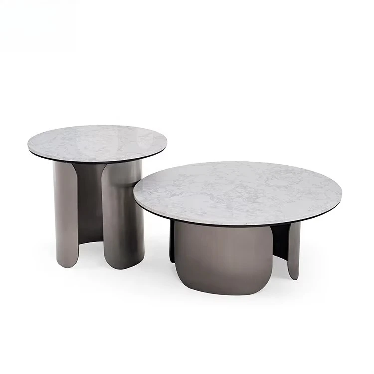 bn-Italian Modern Luxury Stainless Steel Round Marble Living Room Coffee Table Set for Home Villa Hotel*
bn-Italian Modern Luxury Stainless Steel Round Marble Living Room Coffee Table Set for Home Villa Hotel*