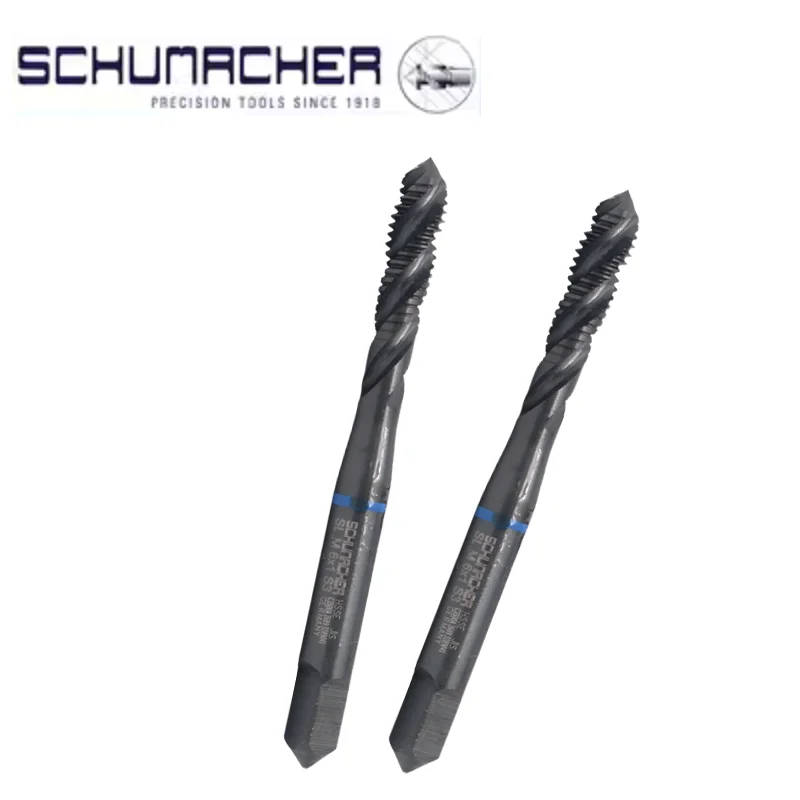 German Original SCHUMACHER JIS Standard Spiral Fluted Tap Pointed M2 M3 M4 M5 M6 M8 M10 M12 Thread Taps For Stainless Steel
German Original SCHUMACHER JIS Standard Spiral Fluted Tap Pointed M2 M3 M4 M5 M6 M8 M10 M12 Thread Taps For Stainless Steel