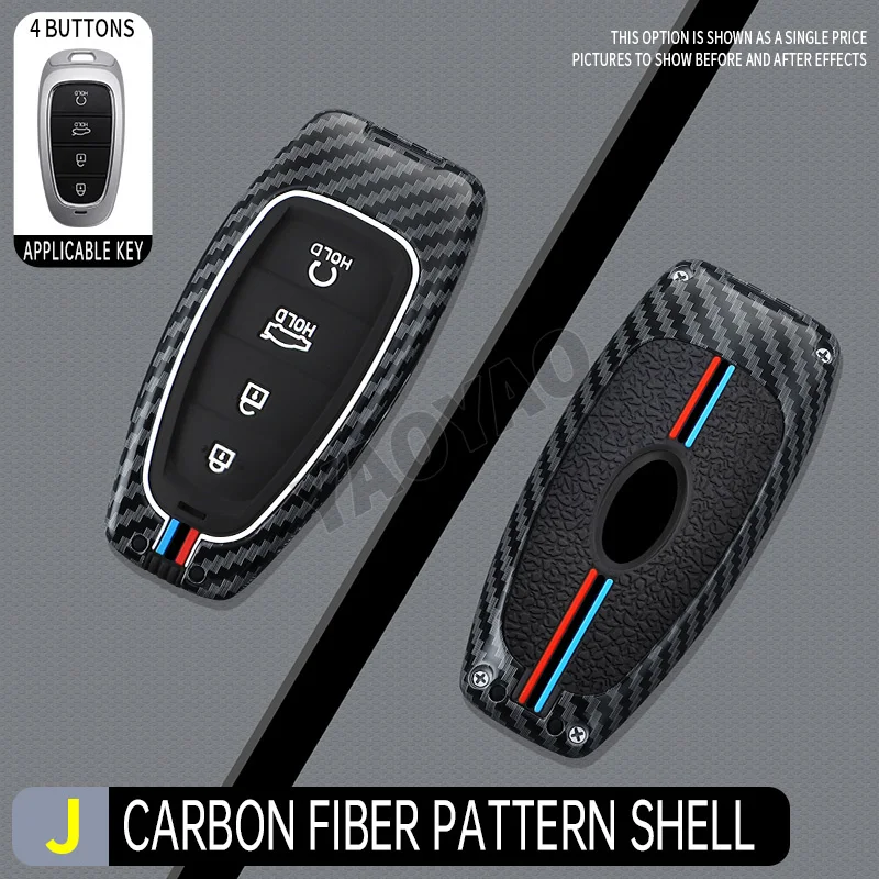 2025 New Carbon Fiber Silicone Car Key Case For Hyundai Santa Fe Tucson 2022 NEXO NX4 Atos Prime Solaris 2021
2025 New Carbon Fiber Silicone Car Key Case For Hyundai Santa Fe Tucson 2022 NEXO NX4 Atos Prime Solaris 2021
