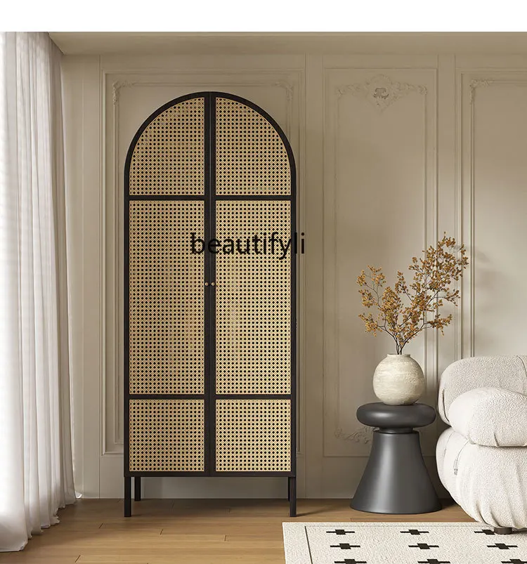 Solid wood rattan wardrobe storage, retro homestay bedroom Japanese simplicity, wardrobe
Solid wood rattan wardrobe storage, retro homestay bedroom Japanese simplicity, wardrobe