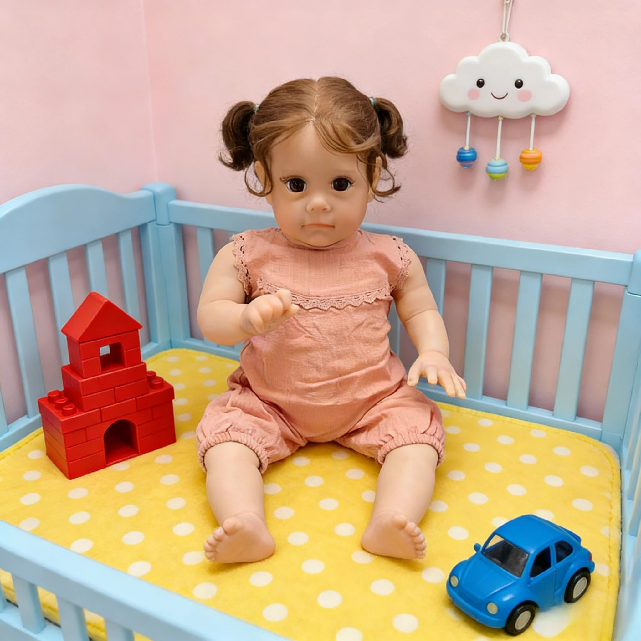 55cm Maggi Reborn Baby Doll: Realistic Hand-Rooted Hair, Soft Touch Body & 3D Veins Brown Eyes
55cm Maggi Reborn Baby Doll: Realistic Hand-Rooted Hair, Soft Touch Body & 3D Veins Brown Eyes