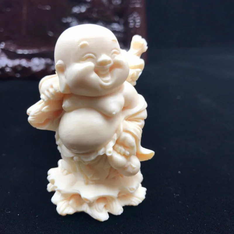 Ivory Nut Cloth Bag Monk Crafts Decoration Home Decoration Maitreya Smiling Face Handheld Artsy Object Gift Box
Ivory Nut Cloth Bag Monk Crafts Decoration Home Decoration Maitreya Smiling Face Handheld Artsy Object Gift Box