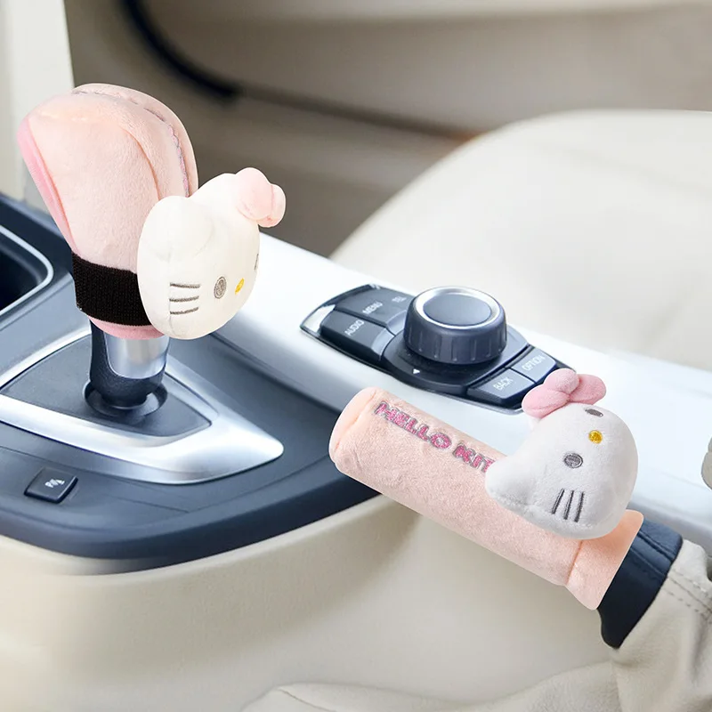 MINISO Sanrio Hello Kitty Car Shift Knob Cover Auto Accessories Anime Universal Gearshift Cover Handbrake Non Slip Protectors
MINISO Sanrio Hello Kitty Car Shift Knob Cover Auto Accessories Anime Universal Gearshift Cover Handbrake Non Slip Protectors