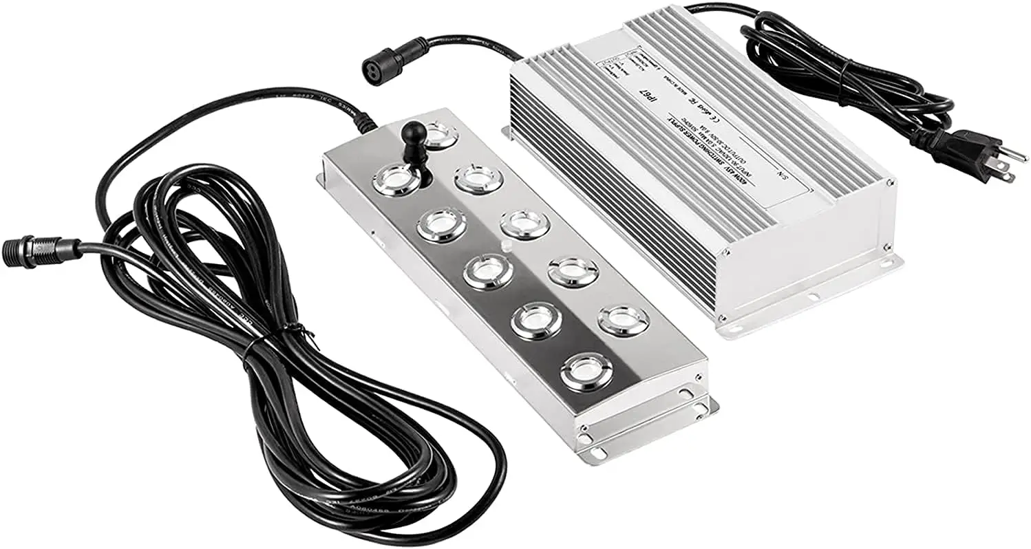 Mist Maker Fogger 10 Head Ultrasonic Mist Fogger with Waterproof Power Supply Ultrasonic Fogger Humidifier Stainless Steel
Mist Maker Fogger 10 Head Ultrasonic Mist Fogger with Waterproof Power Supply Ultrasonic Fogger Humidifier Stainless Steel