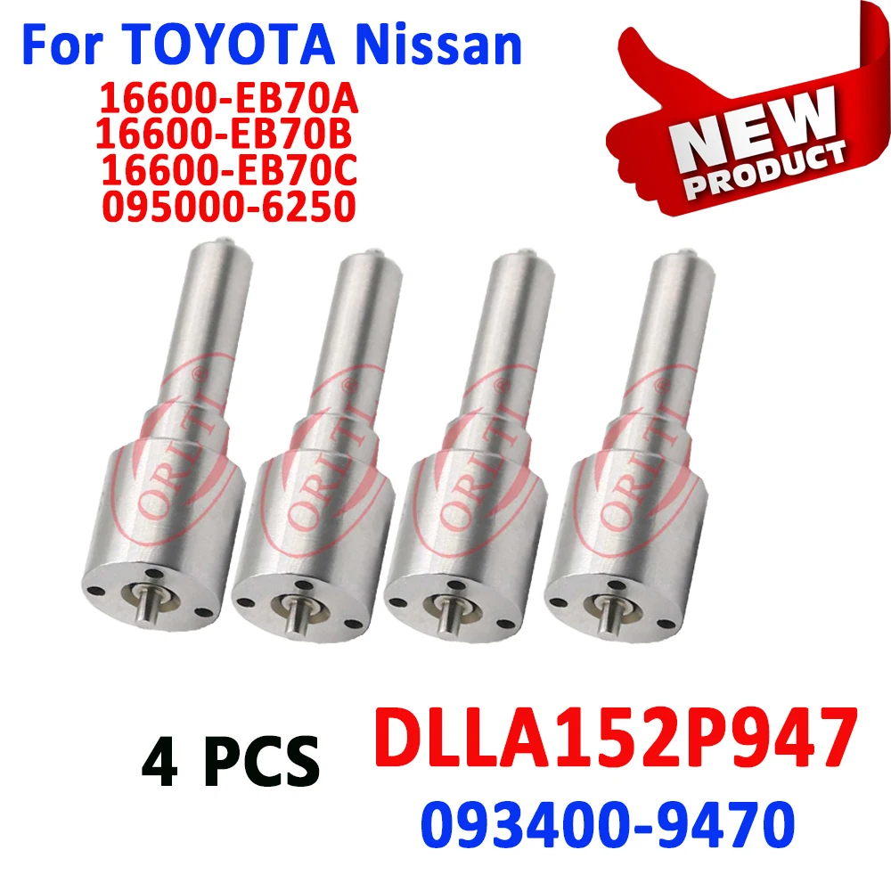 Форсунка дизельного топлива DLLA152P947, DLLA 152 P 947 для Toyota Nissan 095000-6250 DCRI106250 16600-EB70A 16600-EB70B, 4 шт.
Форсунка дизельного топлива DLLA152P947, DLLA 152 P 947 для Toyota Nissan 095000-6250 DCRI106250 16600-EB70A 16600-EB70B, 4 шт.