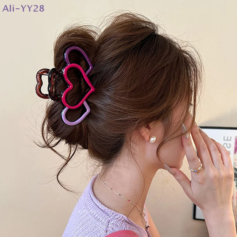 【YY28】Fashion Contrasting Color Heart Hair Clips For Women Hair Claw Clamp Hairpins Barrettes Girls Hair Accessories Headwear
【YY28】Fashion Contrasting Color Heart Hair Clips For Women Hair Claw Clamp Hairpins Barrettes Girls Hair Accessories Headwear