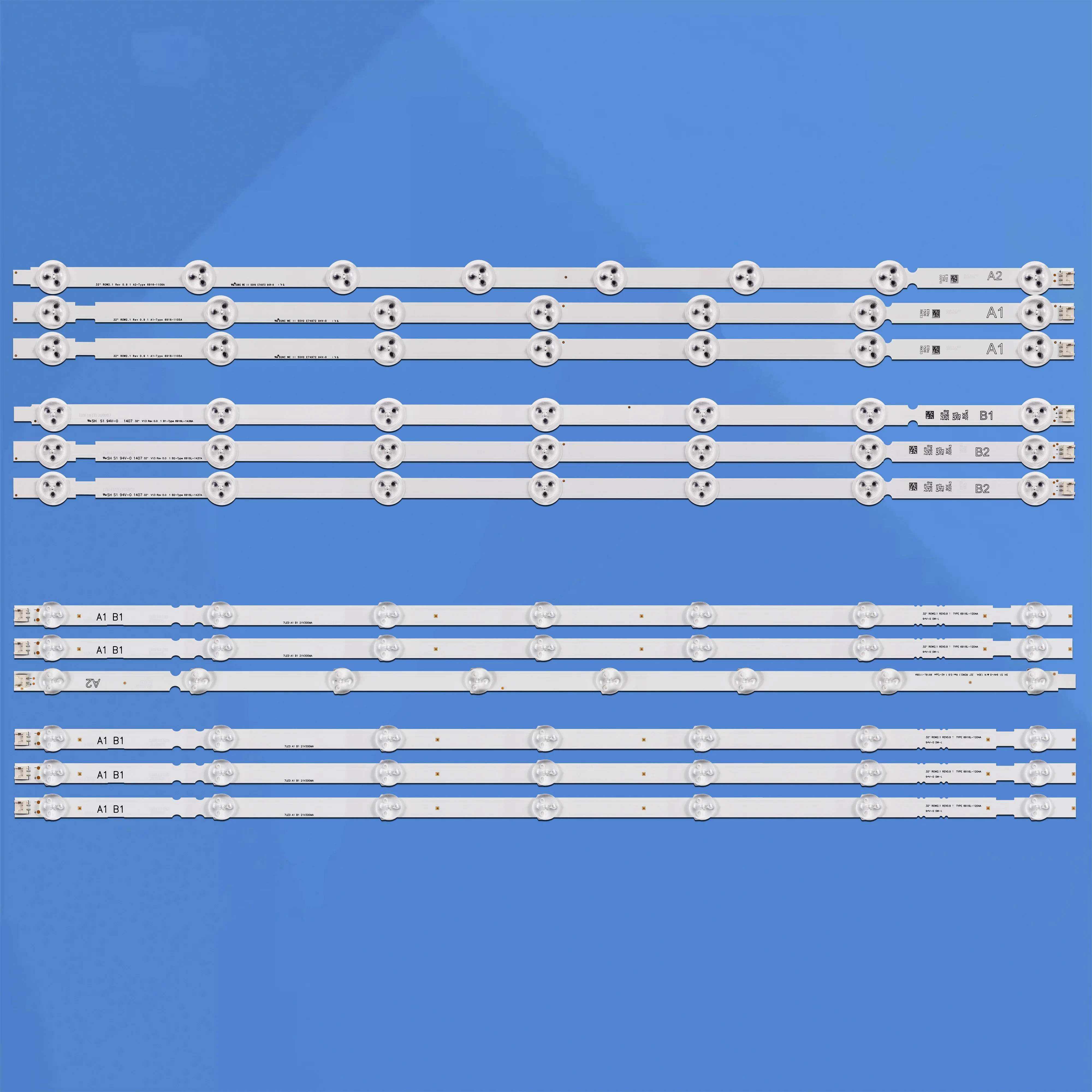 630mm LED Strip For 32LN540V 32LN541V 32" ROW2.1 A1/A2/B1/B2-Type 6916L-1437A 6916L-1438A 6916L-1204A 6916L-1426A 1105A 1106A
630mm LED Strip For 32LN540V 32LN541V 32" ROW2.1 A1/A2/B1/B2-Type 6916L-1437A 6916L-1438A 6916L-1204A 6916L-1426A 1105A 1106A