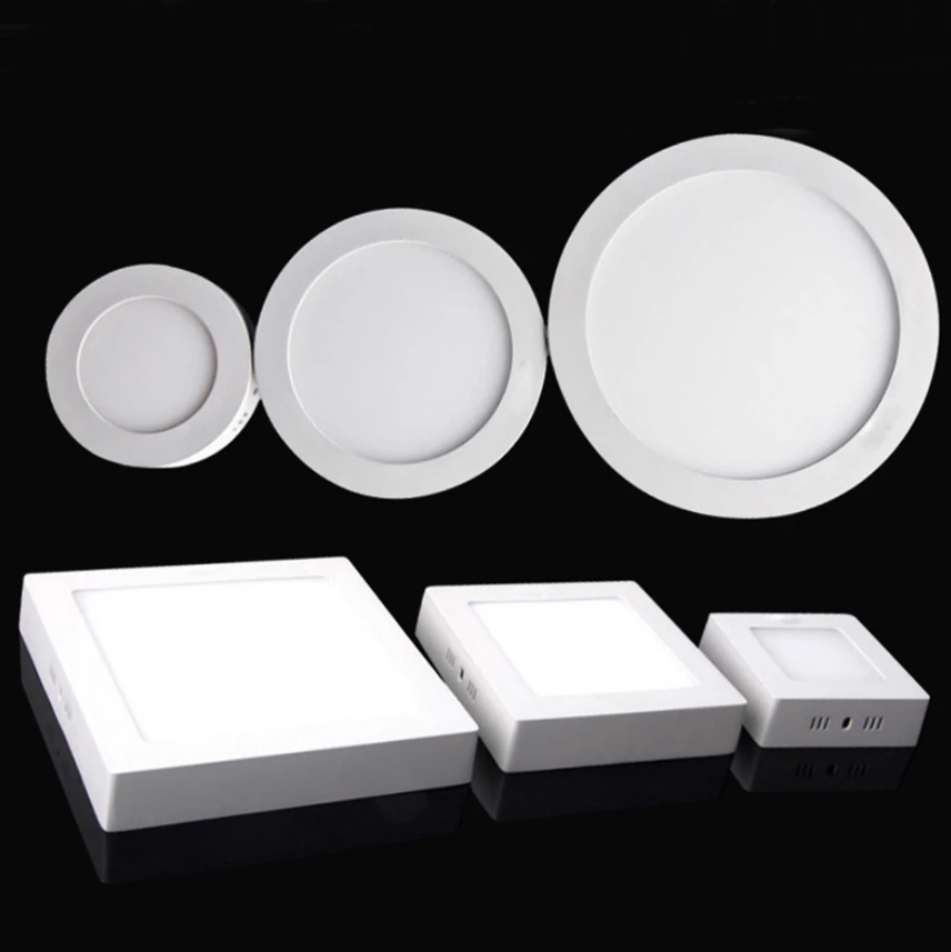 Surface mounted led panel ceiling light SMD 2835 6W/12W/18W/24W AC85-265V with led driver led lighting fixture led bulb lamp
Surface mounted led panel ceiling light SMD 2835 6W/12W/18W/24W AC85-265V with led driver led lighting fixture led bulb lamp