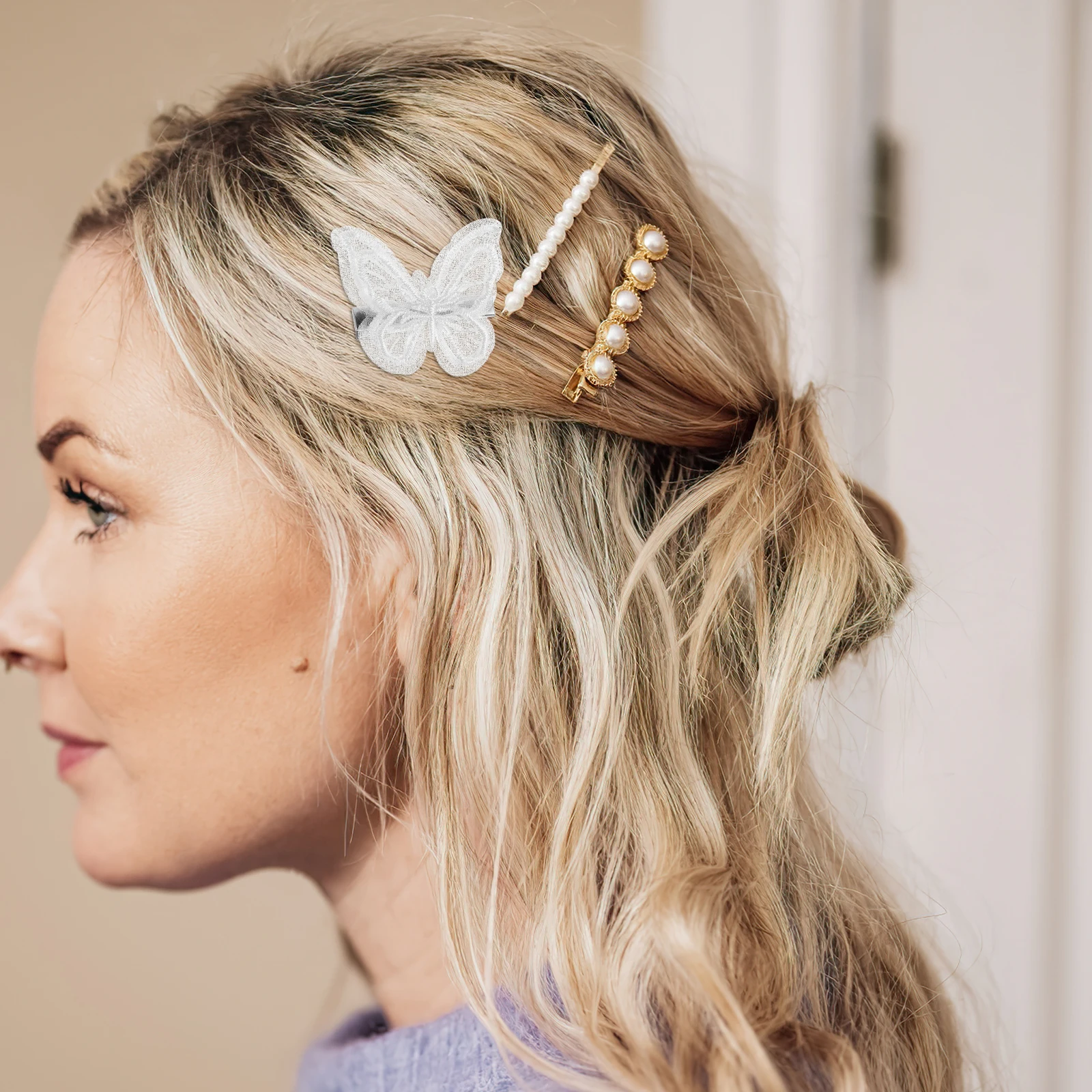 5pcs Butterfly Hair Clip Embroidered Lace White Sweet Fashionable Girls Hair Accessories Party Wedding Decorations
5pcs Butterfly Hair Clip Embroidered Lace White Sweet Fashionable Girls Hair Accessories Party Wedding Decorations