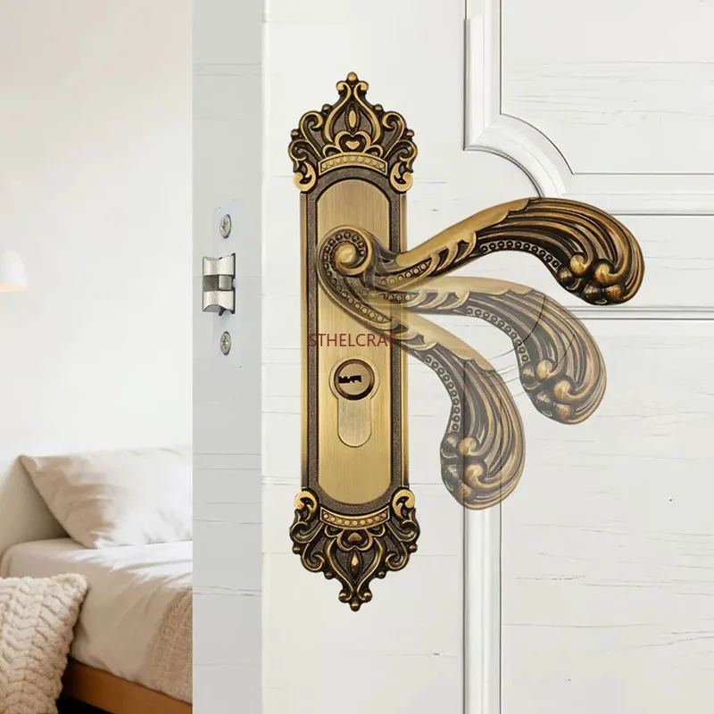 Antique Style Single Tongue Silent Locks Solid Wood Door Bedroom Door Locks Household Zinc Alloy Door Knob with Lock and Key
Antique Style Single Tongue Silent Locks Solid Wood Door Bedroom Door Locks Household Zinc Alloy Door Knob with Lock and Key