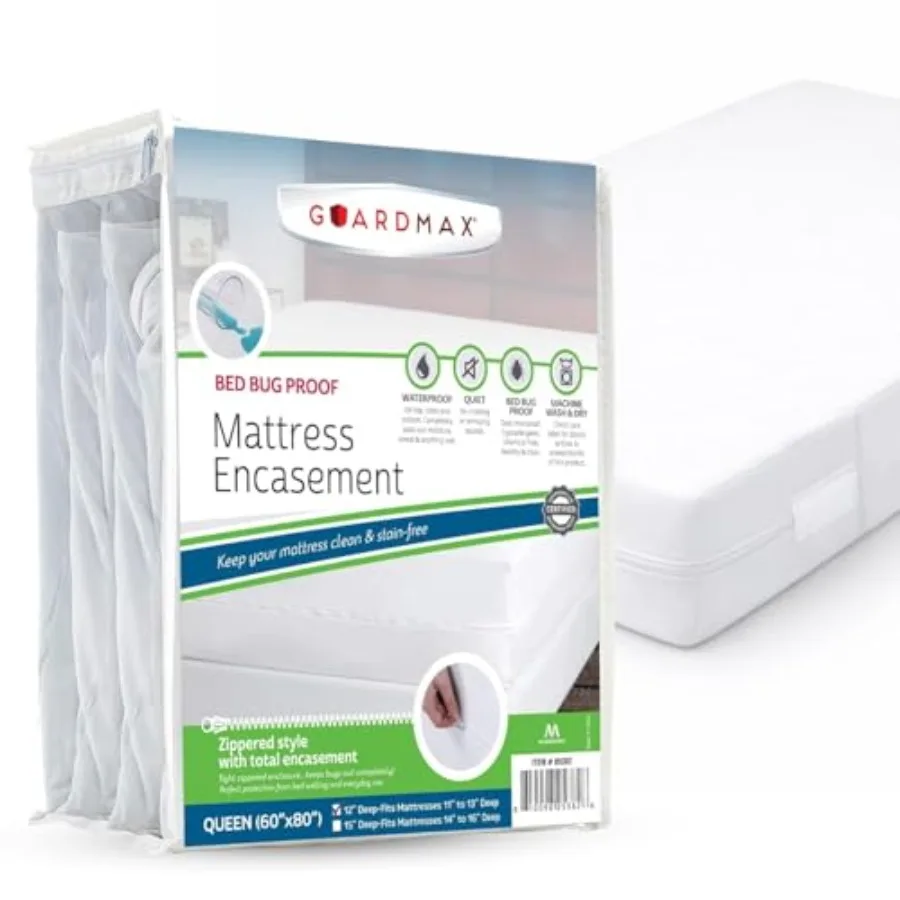 Jersey Knitted Zippered Mattress Encasement Waterproof and Bed Bug Proof Mattress Protector Comfortable, Soft, and Noiseless Zi
Jersey Knitted Zippered Mattress Encasement Waterproof and Bed Bug Proof Mattress Protector Comfortable, Soft, and Noiseless Zi
