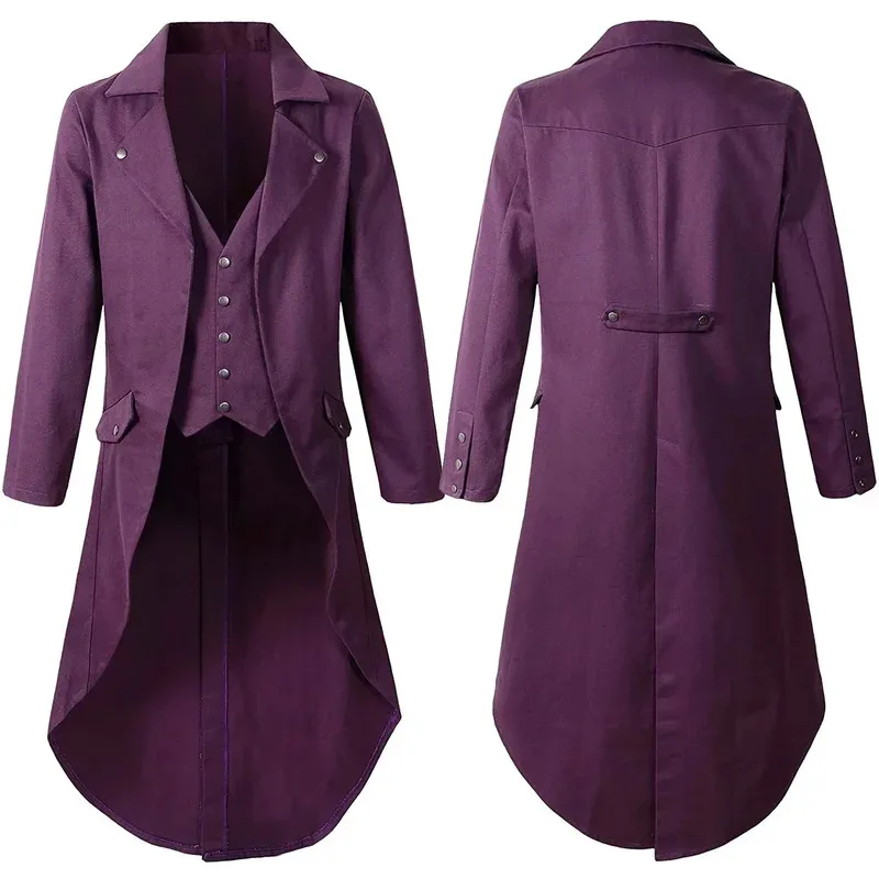 Men's Gothic Vintage Long Tuxedo Coat New Steam Performance Wear Casual Dark Clothing for Men
Men's Gothic Vintage Long Tuxedo Coat New Steam Performance Wear Casual Dark Clothing for Men