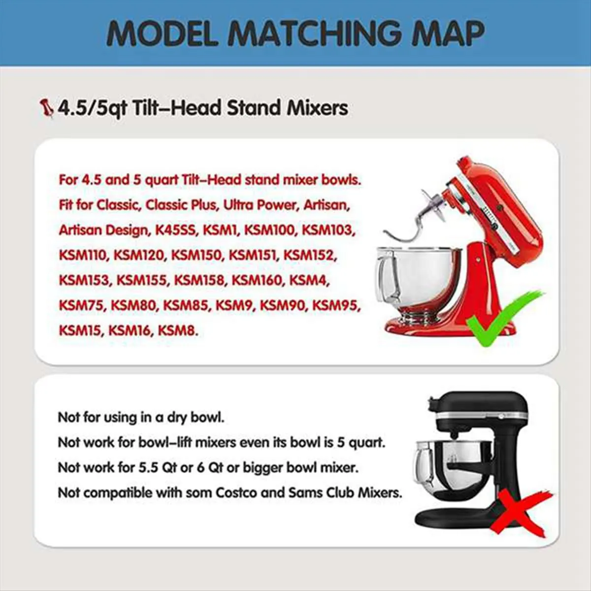 Насадка-крюк для теста из нержавеющей стали для миксеров KitchenAid 4.5-5 кварт с наклонной головкой
Насадка-крюк для теста из нержавеющей стали для миксеров KitchenAid 4.5-5 кварт с наклонной головкой