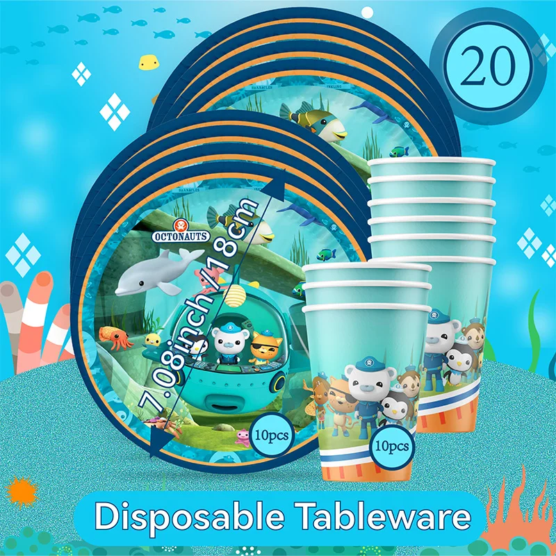 20pcs 32pcs New Octonauts Birthday Party Decoration For Kids Plate Cups Latex Balloon Event Supplies Disposable Tableware
20pcs 32pcs New Octonauts Birthday Party Decoration For Kids Plate Cups Latex Balloon Event Supplies Disposable Tableware