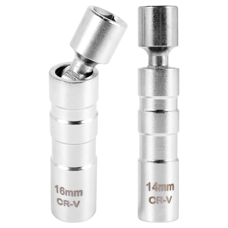 AS94-14MM & 16MM Thin Wall Magnetic Swivel Spark Plug Socket - 3/8-Inch Drive 12-Point Spark Plug Socket Removal Tool - Swivel E
AS94-14MM & 16MM Thin Wall Magnetic Swivel Spark Plug Socket - 3/8-Inch Drive 12-Point Spark Plug Socket Removal Tool - Swivel E