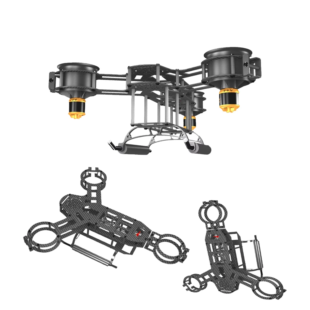 QX-MOTOR three rotor carbon fiber frame kit, suitable for accessories of 50mm EDF for drone three-axis aircraft
QX-MOTOR three rotor carbon fiber frame kit, suitable for accessories of 50mm EDF for drone three-axis aircraft