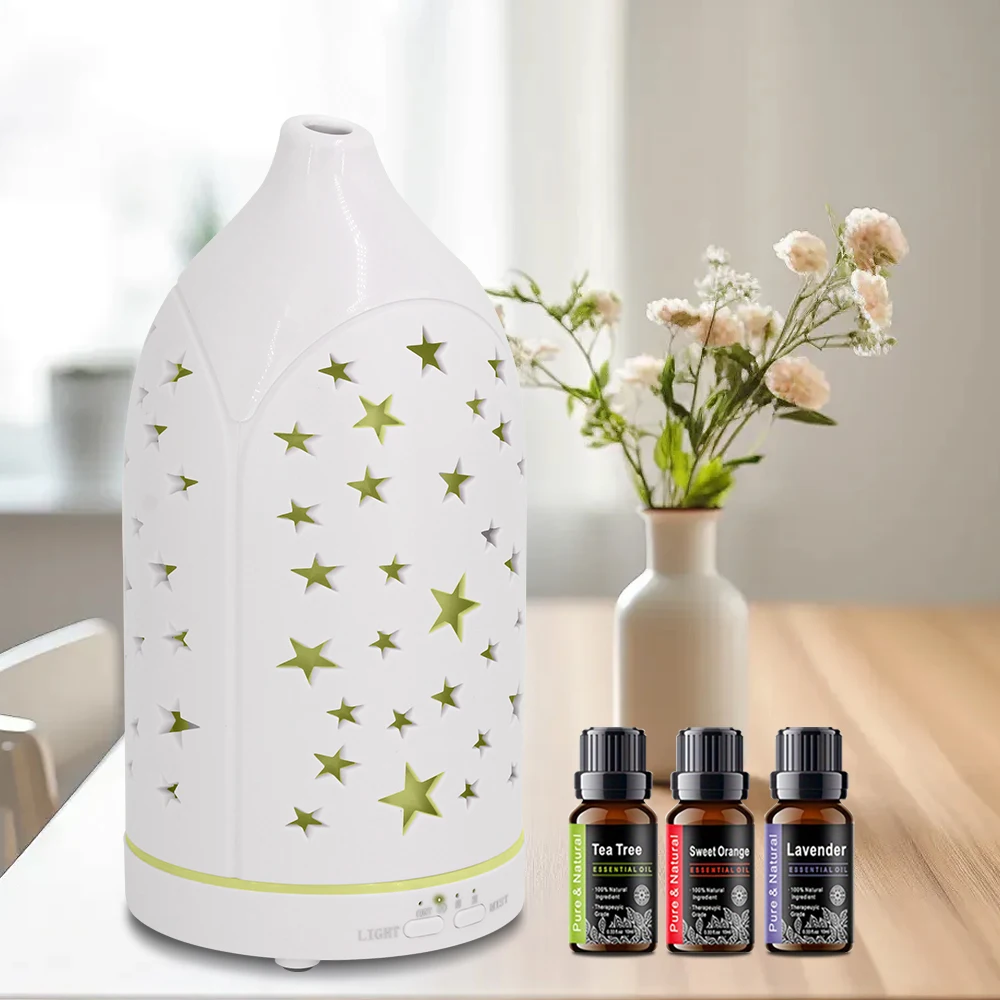 Star Hollow Diffuser 7 Soothing Colors, Whisper-Quiet, Auto Shutoff for Home & Office
Star Hollow Diffuser 7 Soothing Colors, Whisper-Quiet, Auto Shutoff for Home & Office