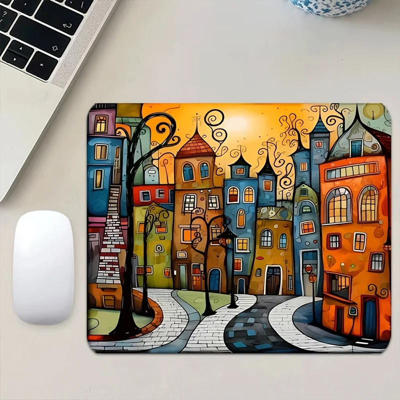 Whimsical Folk Art Town PC Accessories Small Mouse Pad Desk Pad Rubber Anti-Slip Edge Locking Laptop Office Mat Gaming Mats
Whimsical Folk Art Town PC Accessories Small Mouse Pad Desk Pad Rubber Anti-Slip Edge Locking Laptop Office Mat Gaming Mats